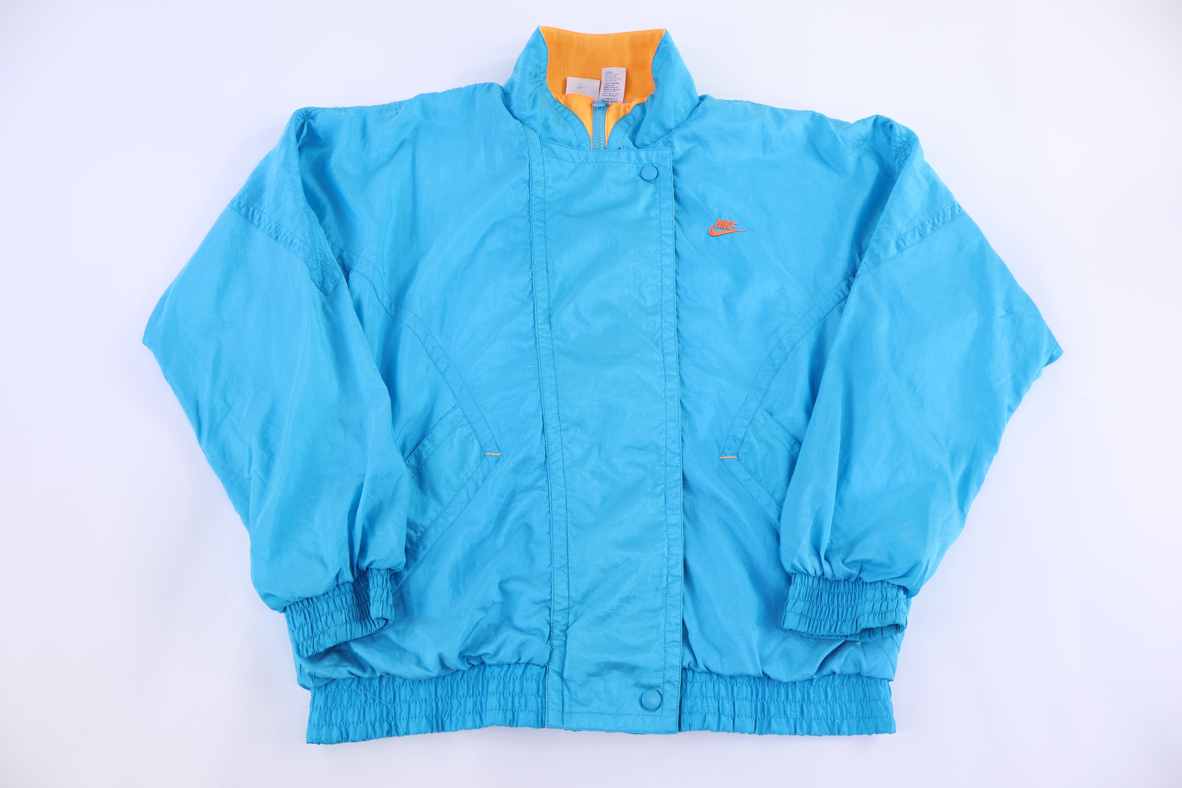 80's Nike Embroidered Logo Full Zip Jacket - Jacket - Thrifted Threads