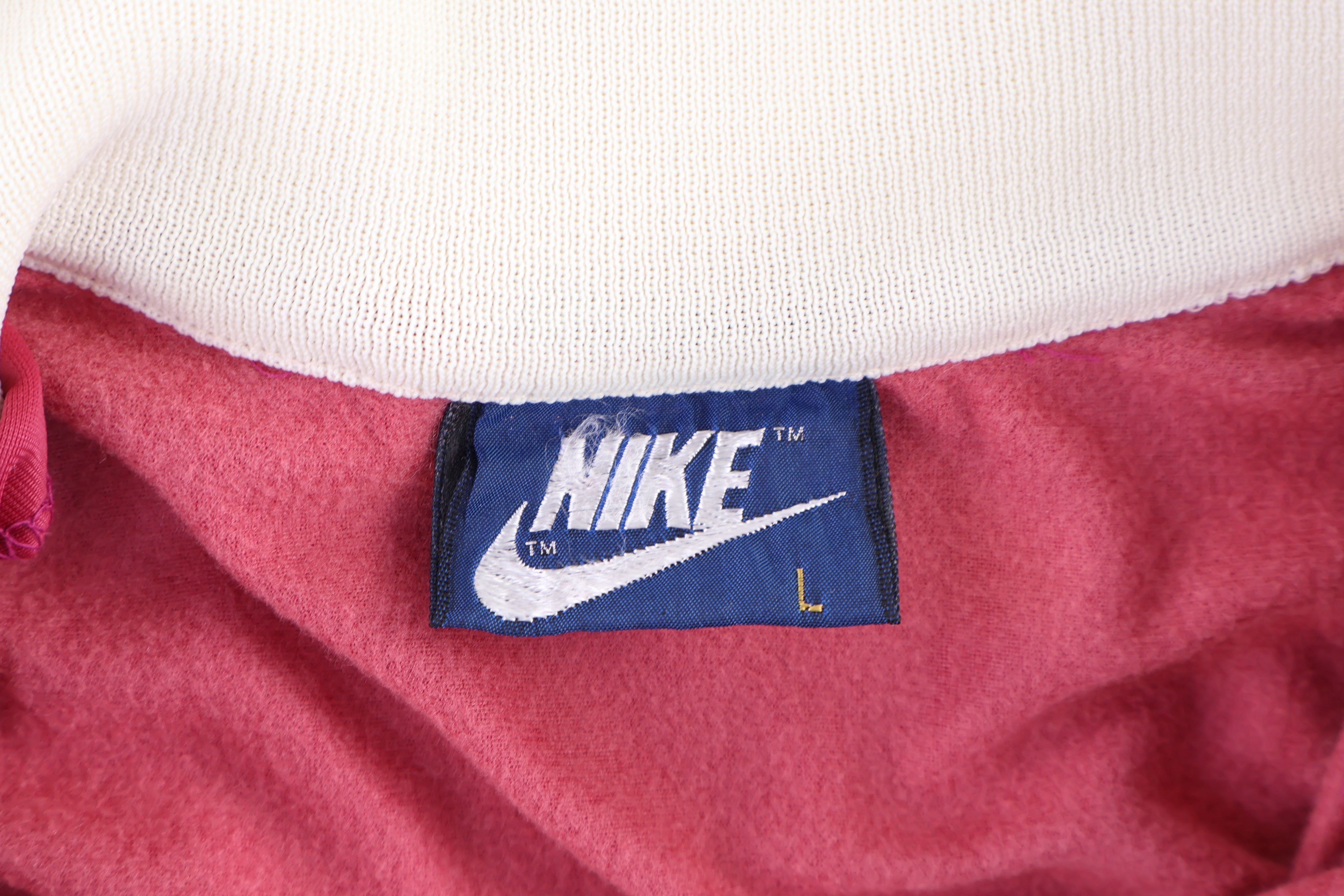 80's Nike Embroidered Logo Full Zip Windbreaker - Jacket - Thrifted Threads