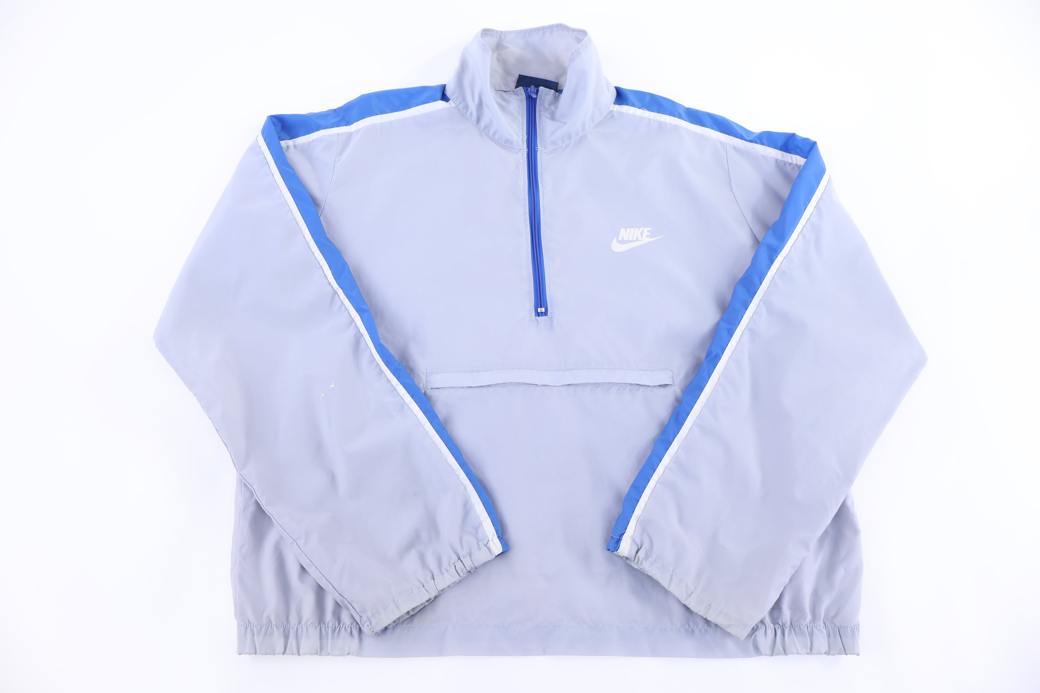 80's Nike Embroidered Logo Half Zip Windbreaker - Jacket - Thrifted Threads
