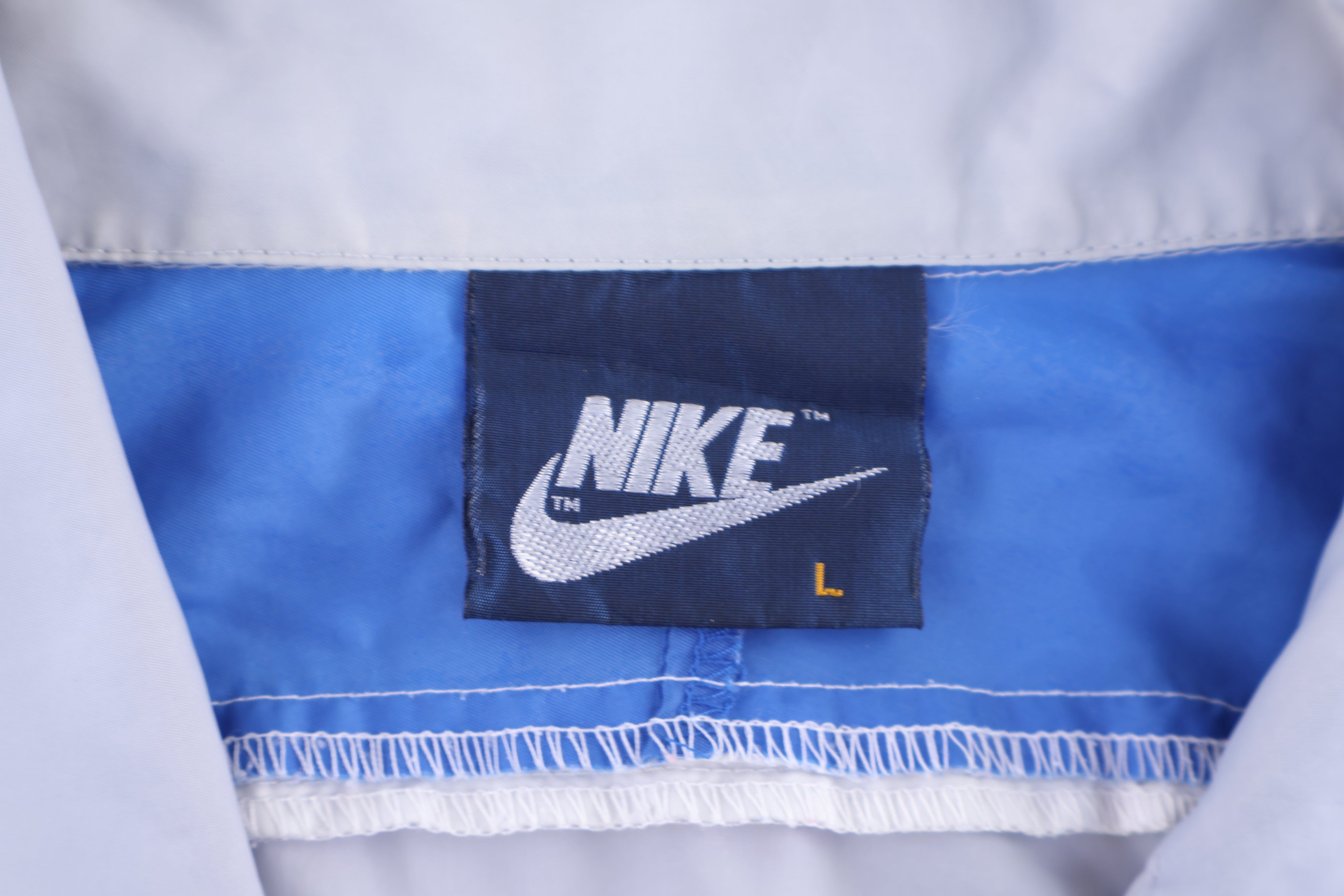 80's Nike Embroidered Logo Half Zip Windbreaker - Jacket - Thrifted Threads