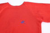 80's Nike Embroidered Logo Red Pullover - Sweater - Thrifted Threads