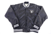 80's Oakland Raiders Football Bomber Jacket - Jacket - Thrifted Threads