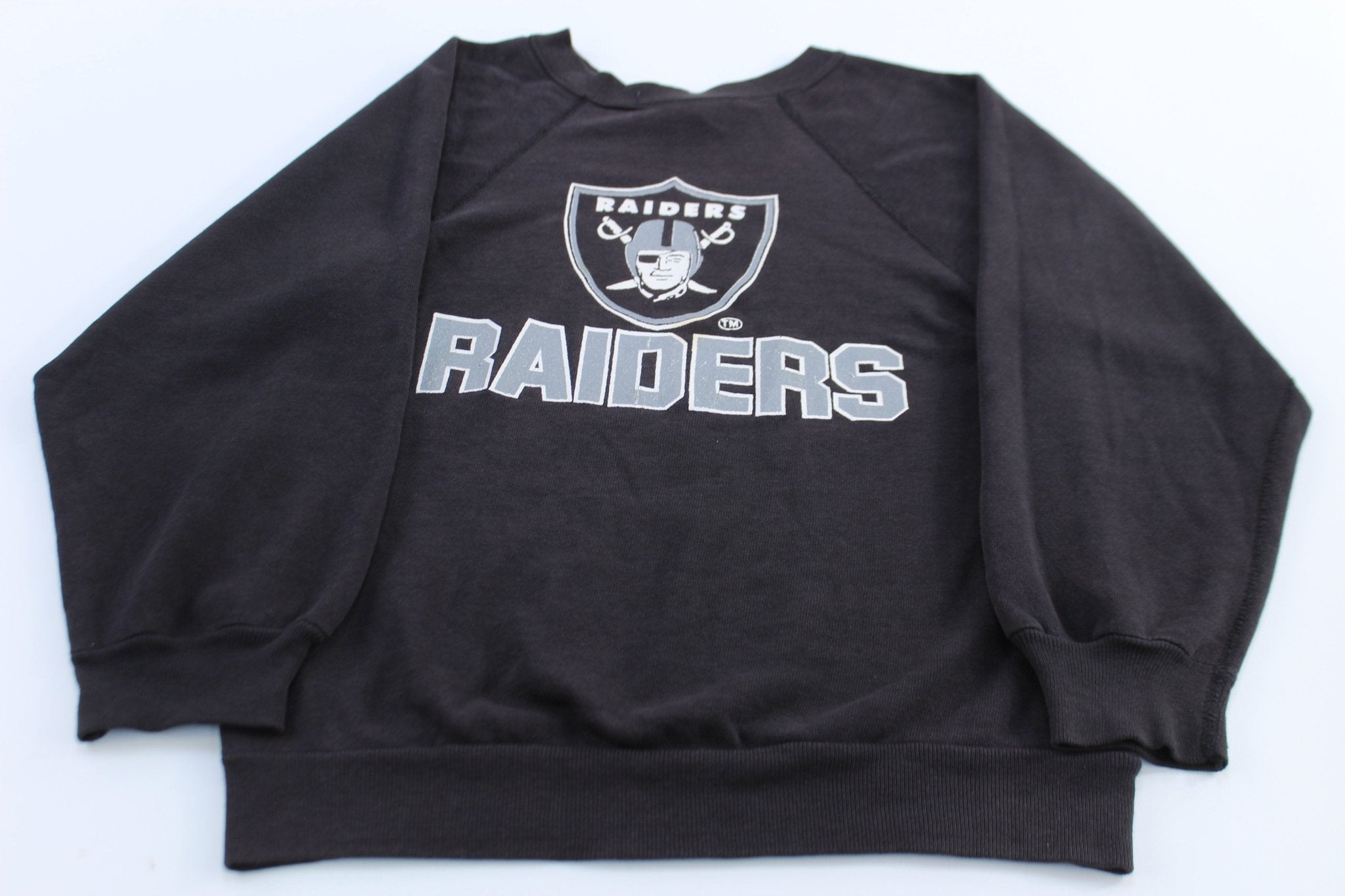 80's Oakland Raiders Football Sweatshirt - Sweatshirts - Thrifted Threads