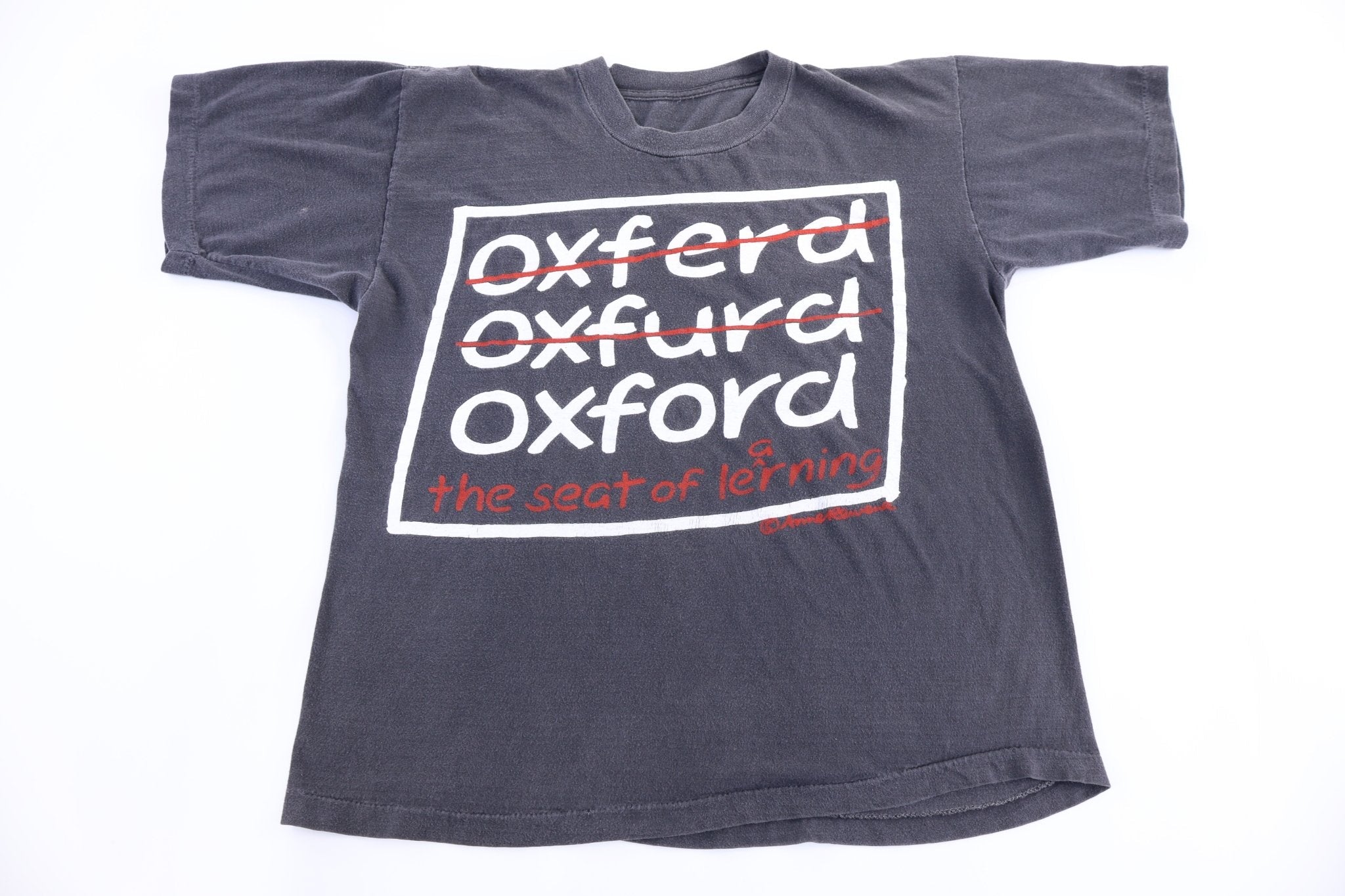 80's Oxford University T-shirt - Shirts & Tops - Thrifted Threads