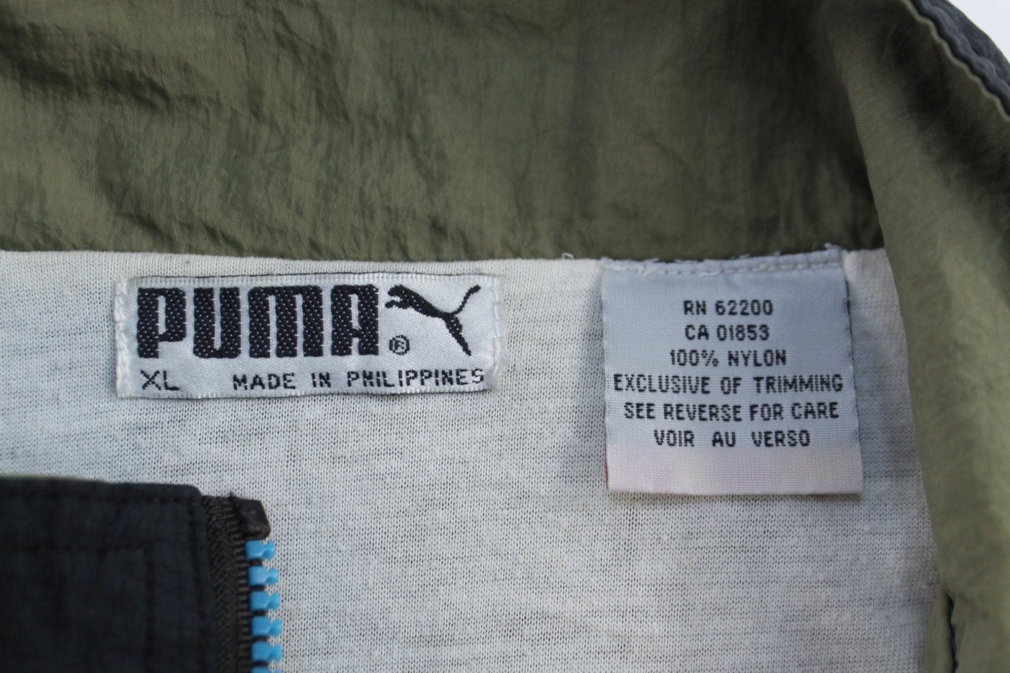 80's Puma Embroidered Logo Full Zip Windbreaker - Jackets - Thrifted Threads