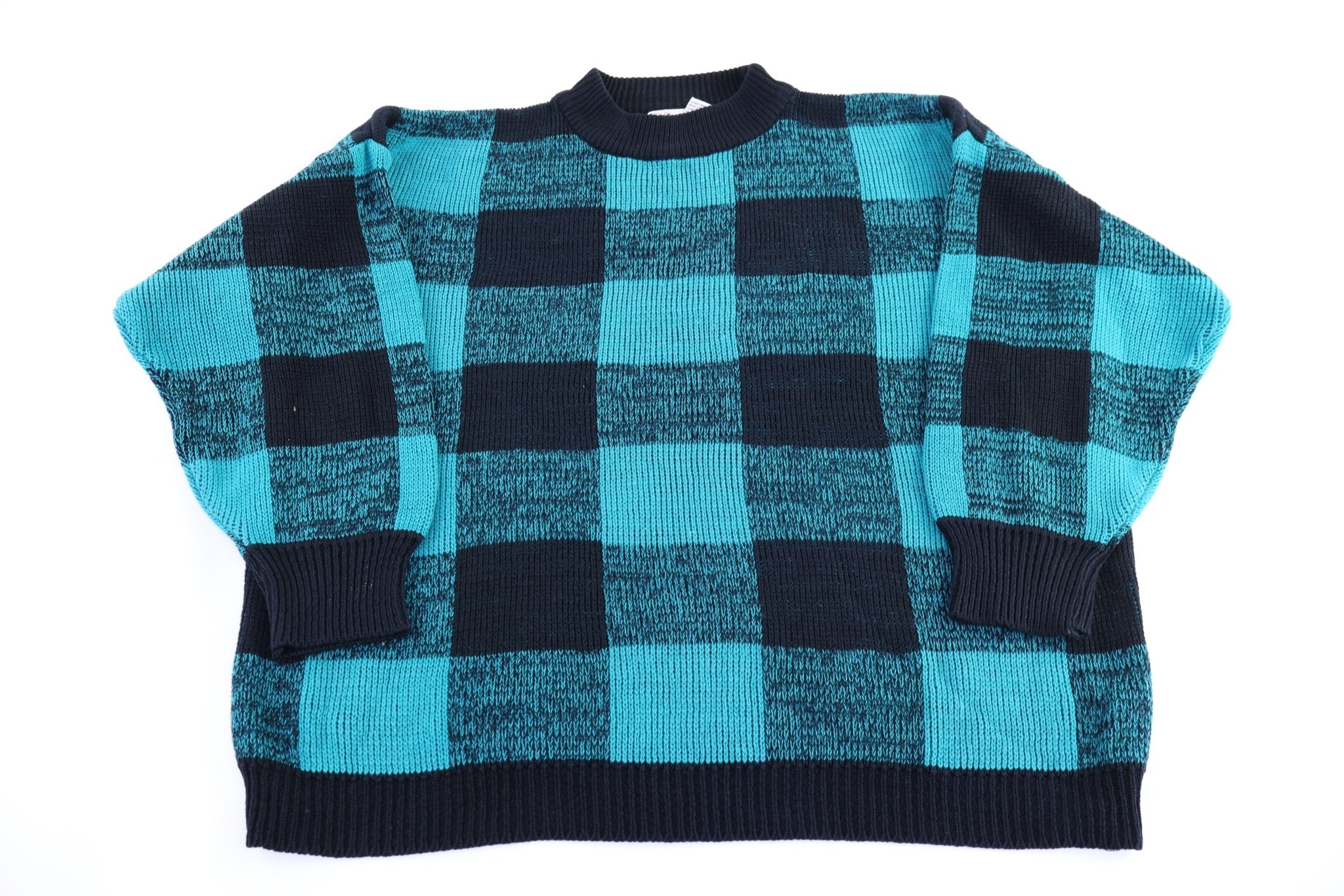 80's Ricki Multipatterned Knit Sweater - Sweater - Thrifted Threads
