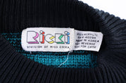 80's Ricki Multipatterned Knit Sweater - Sweater - Thrifted Threads