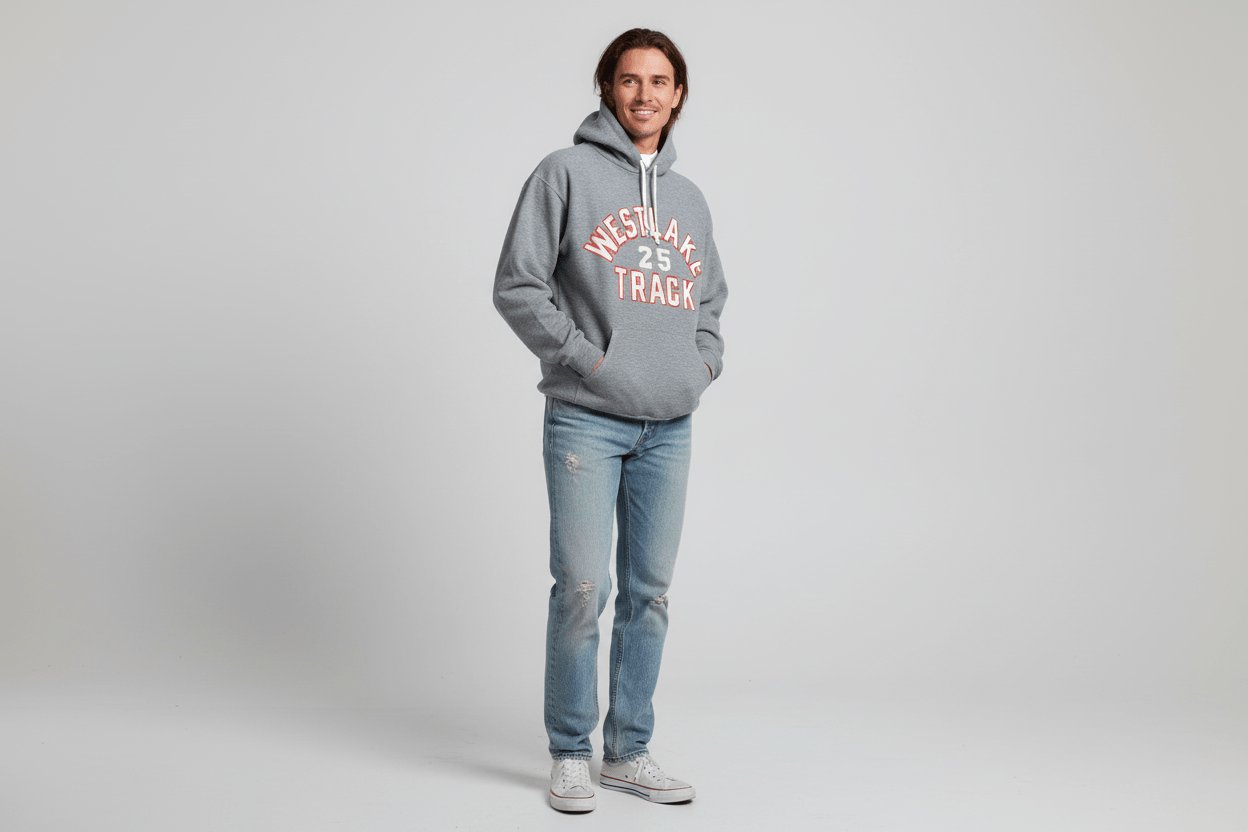 80's Russell Athletics Westlake Track Pullover Hoodie - ThriftedThreads.com
