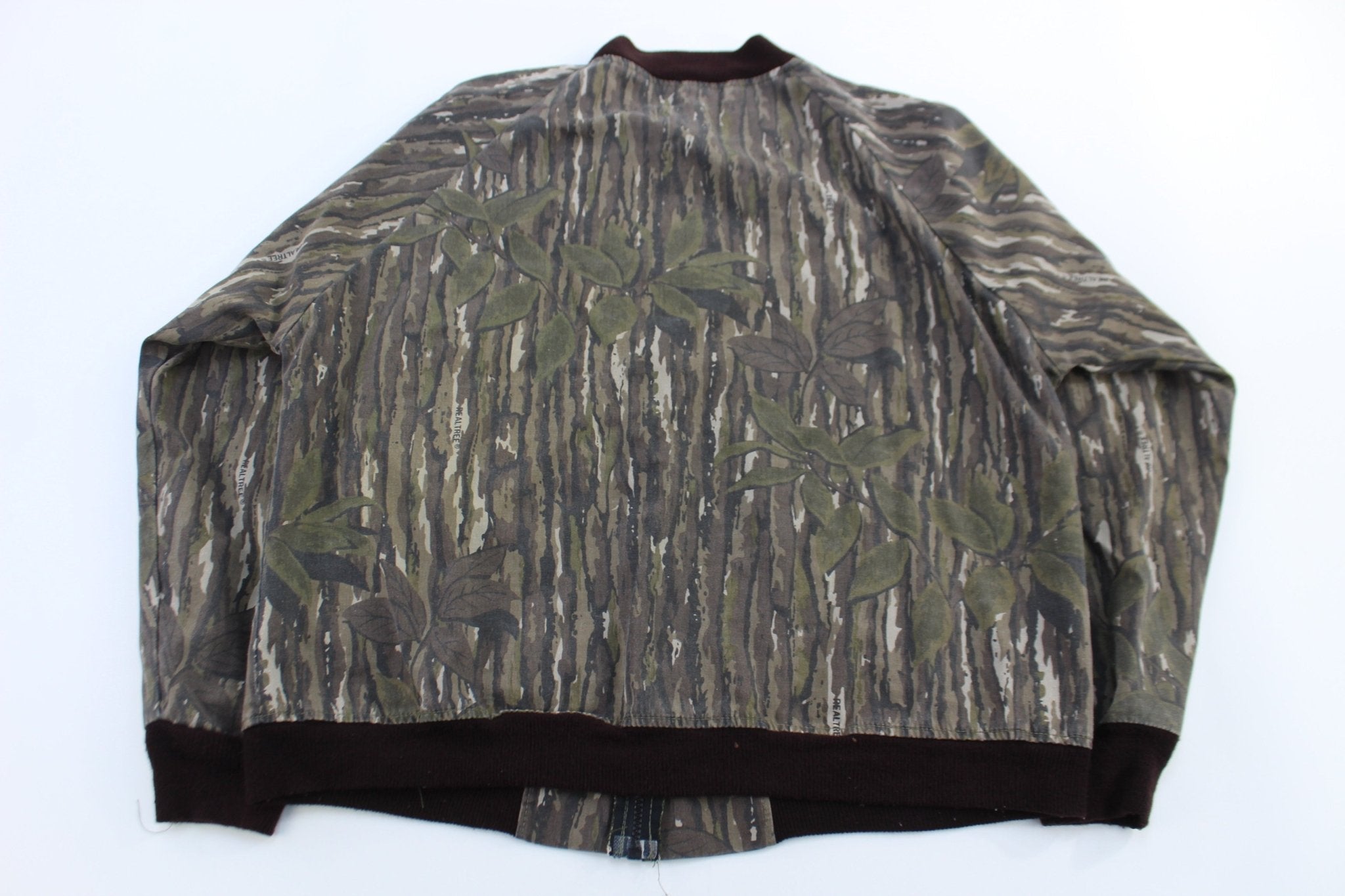80's Saft Bak Camo Full Zip Jacket - Jacket - Thrifted Threads