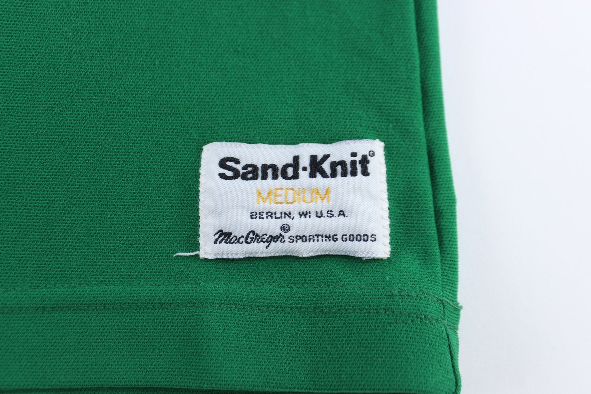 80's Sand Knit Boston Celtics Larry Bird 33 Basketball Jersey - ThriftedThreads.com