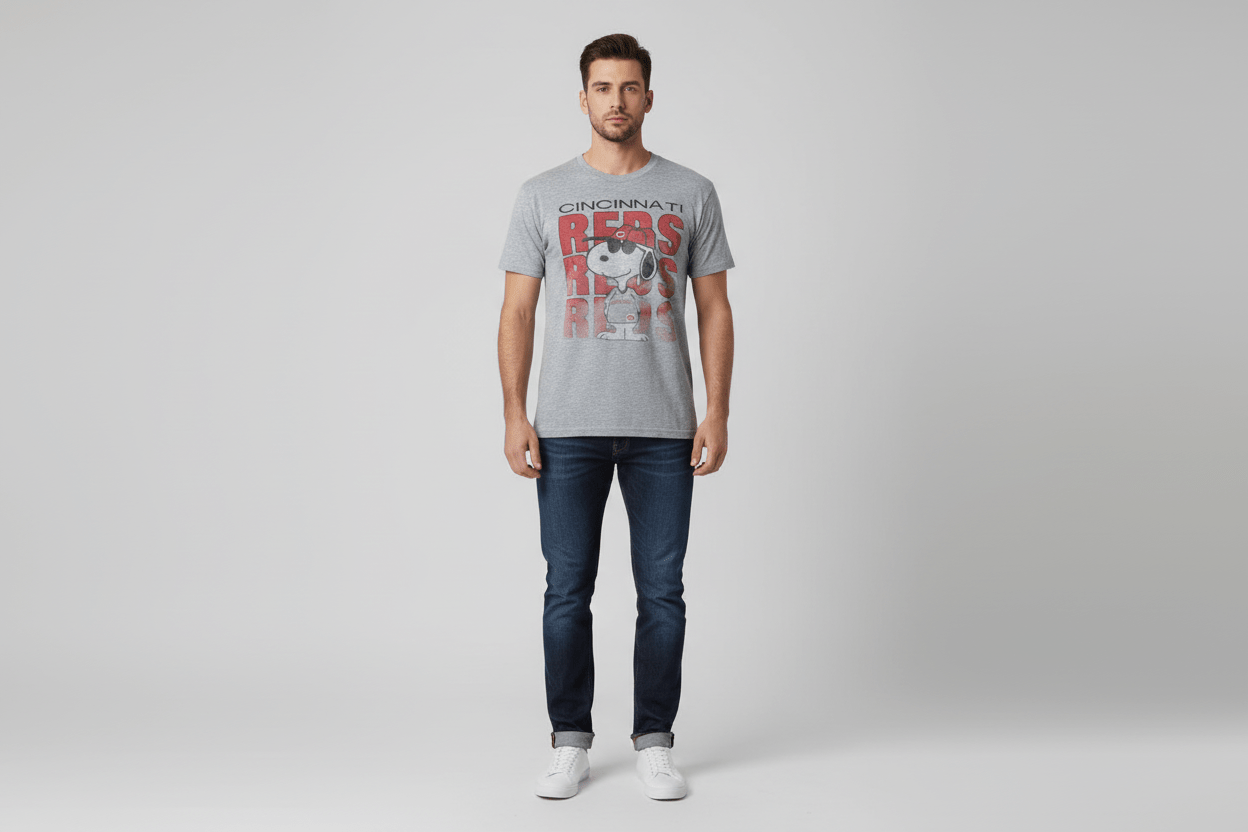 80's Snoopy Cincinnati Reds Baseball T-shirt - ThriftedThreads.com