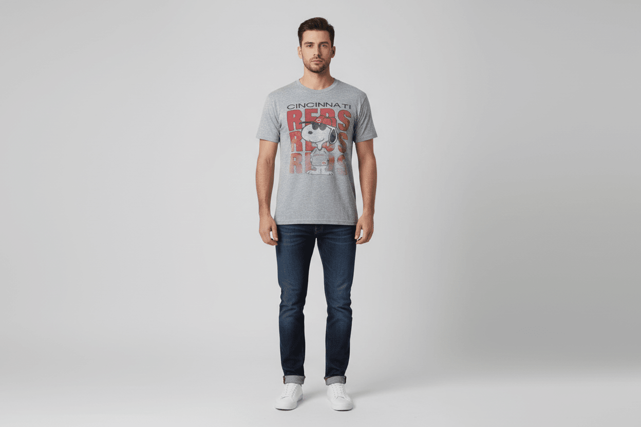 80's Snoopy Cincinnati Reds Baseball T-shirt - Shirts & Tops - Thrifted Threads
