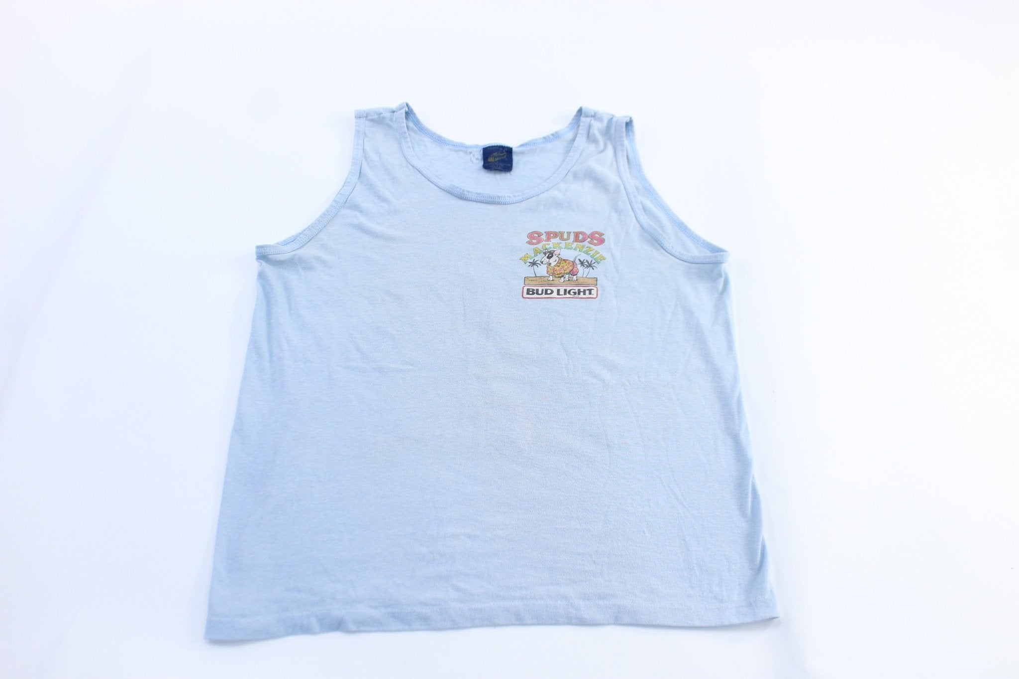 80's Spuds Mackenzie Bud Light Graphic Tank Top - ThriftedThreads.com
