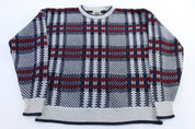 80's St. John's Bay Multipatterned Knit Sweater - Sweater - Thrifted Threads