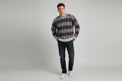 80's St. John's Bay Multipatterned Knit Sweater - Sweater - Thrifted Threads