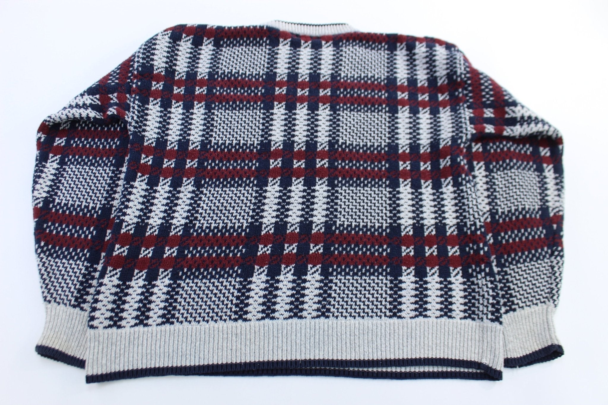 80's St. John's Bay Multipatterned Knit Sweater - Sweater - Thrifted Threads