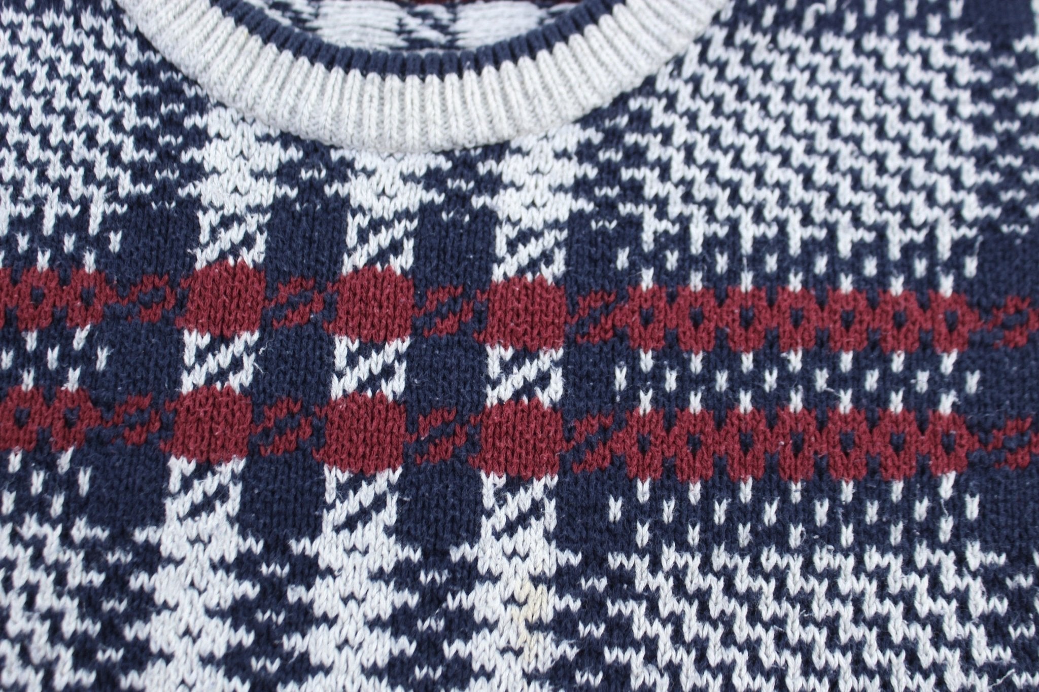 80's St. John's Bay Multipatterned Knit Sweater - Sweater - Thrifted Threads