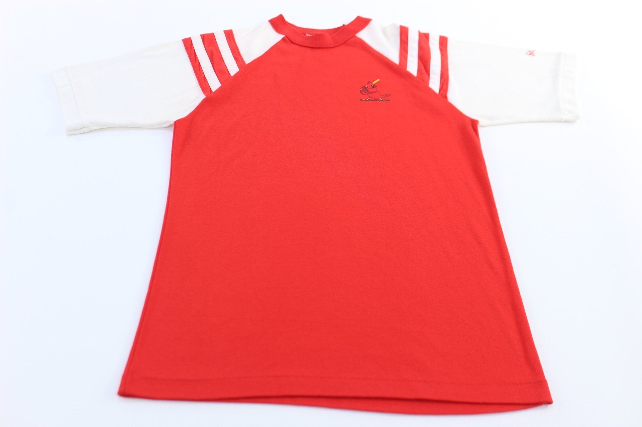 80's St. Louis Cardinals Baseball Striped T-Shirt - T-Shirts - Thrifted Threads