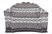 80's Sweater Graphix Multipattern Knit Sweater - Sweater - Thrifted Threads