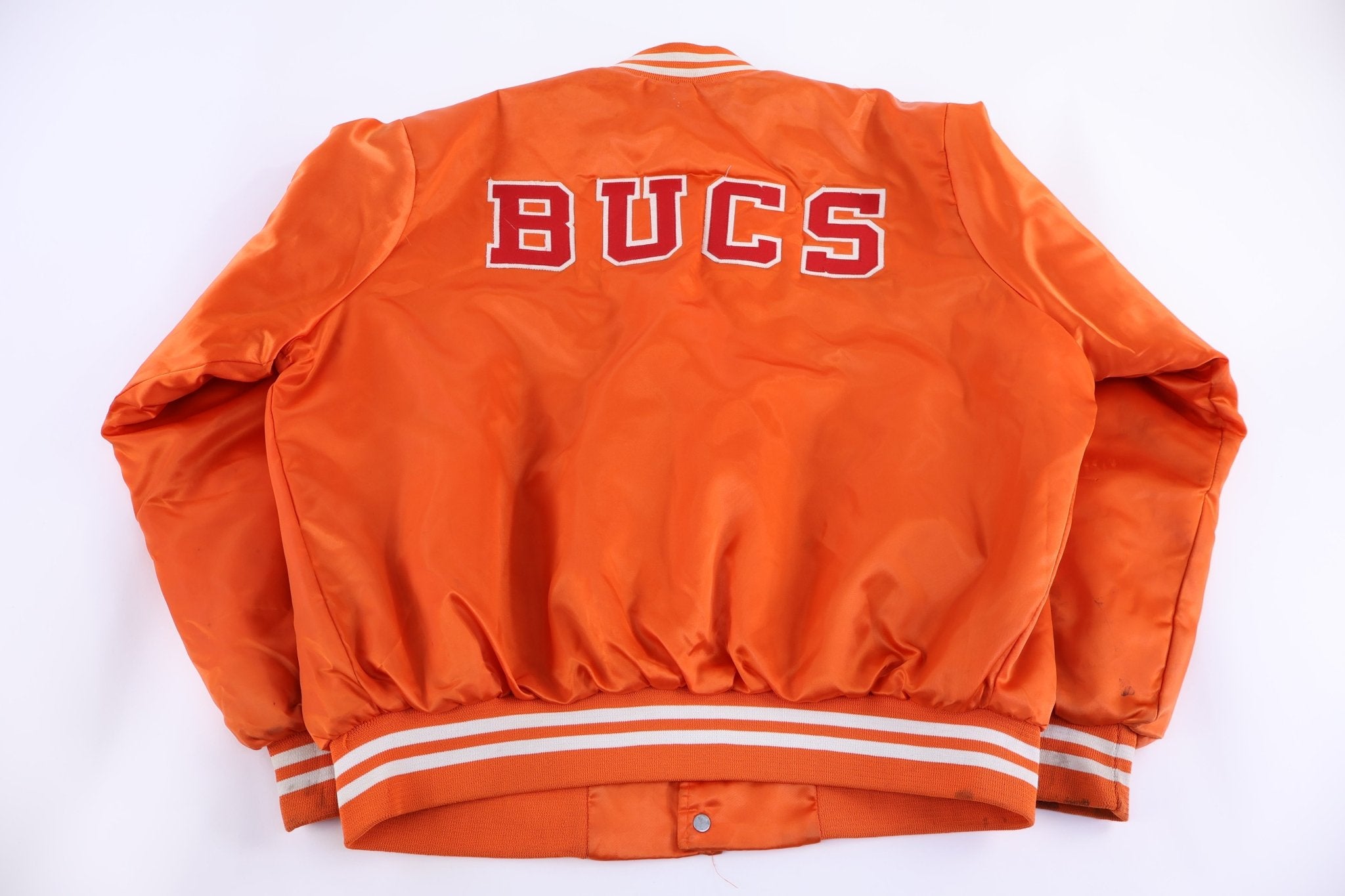 80's Tampa Bay Buccaneers Bomber Jacket - Jacket - Thrifted Threads