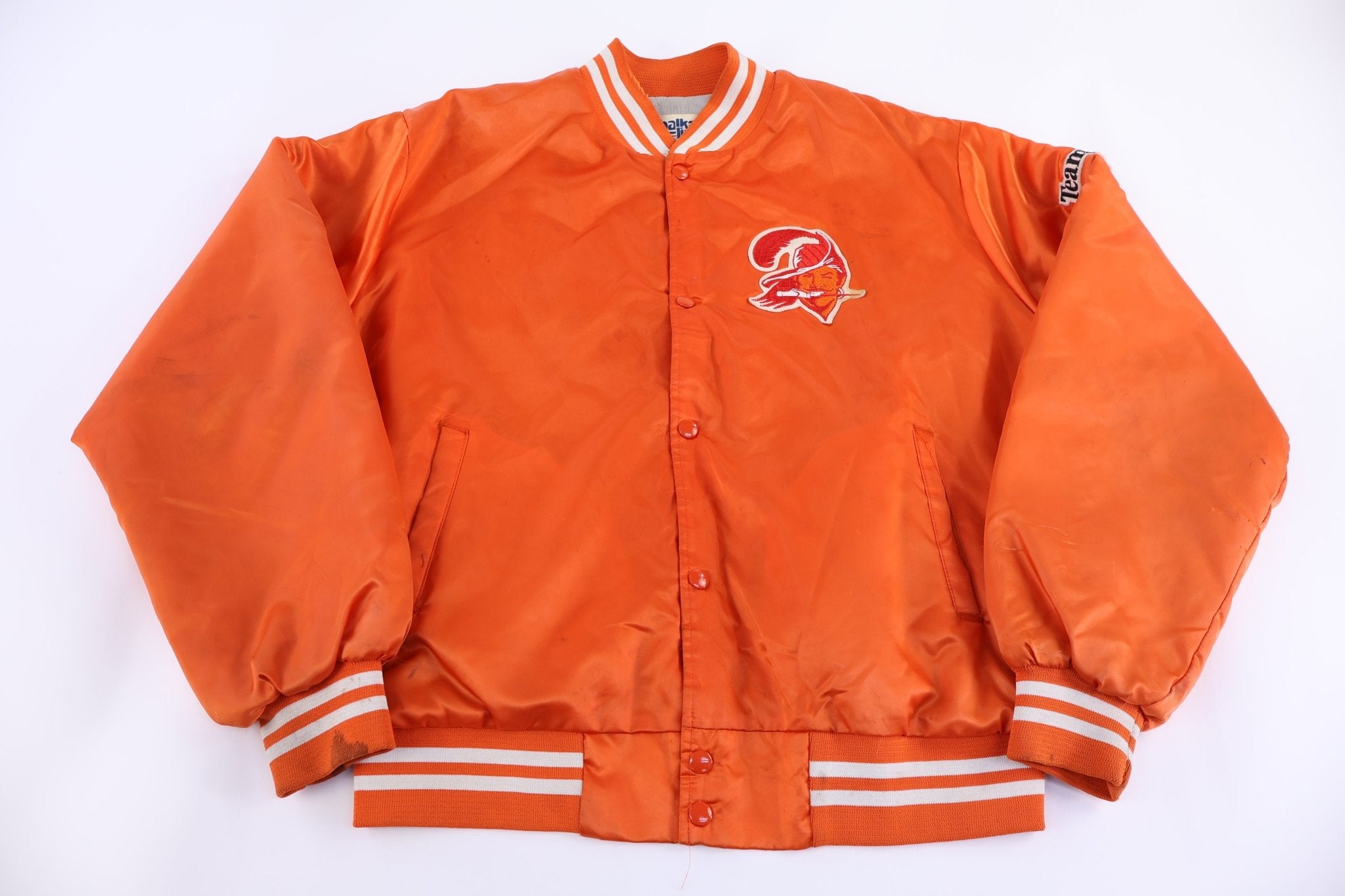 80's Tampa Bay Buccaneers Bomber Jacket - Jacket - Thrifted Threads