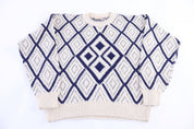 80's The Fox Multipattern Knit Sweater - Sweater - Thrifted Threads