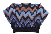 80's Uniform Code Multicolor Knit Sweater - Sweater - Thrifted Threads
