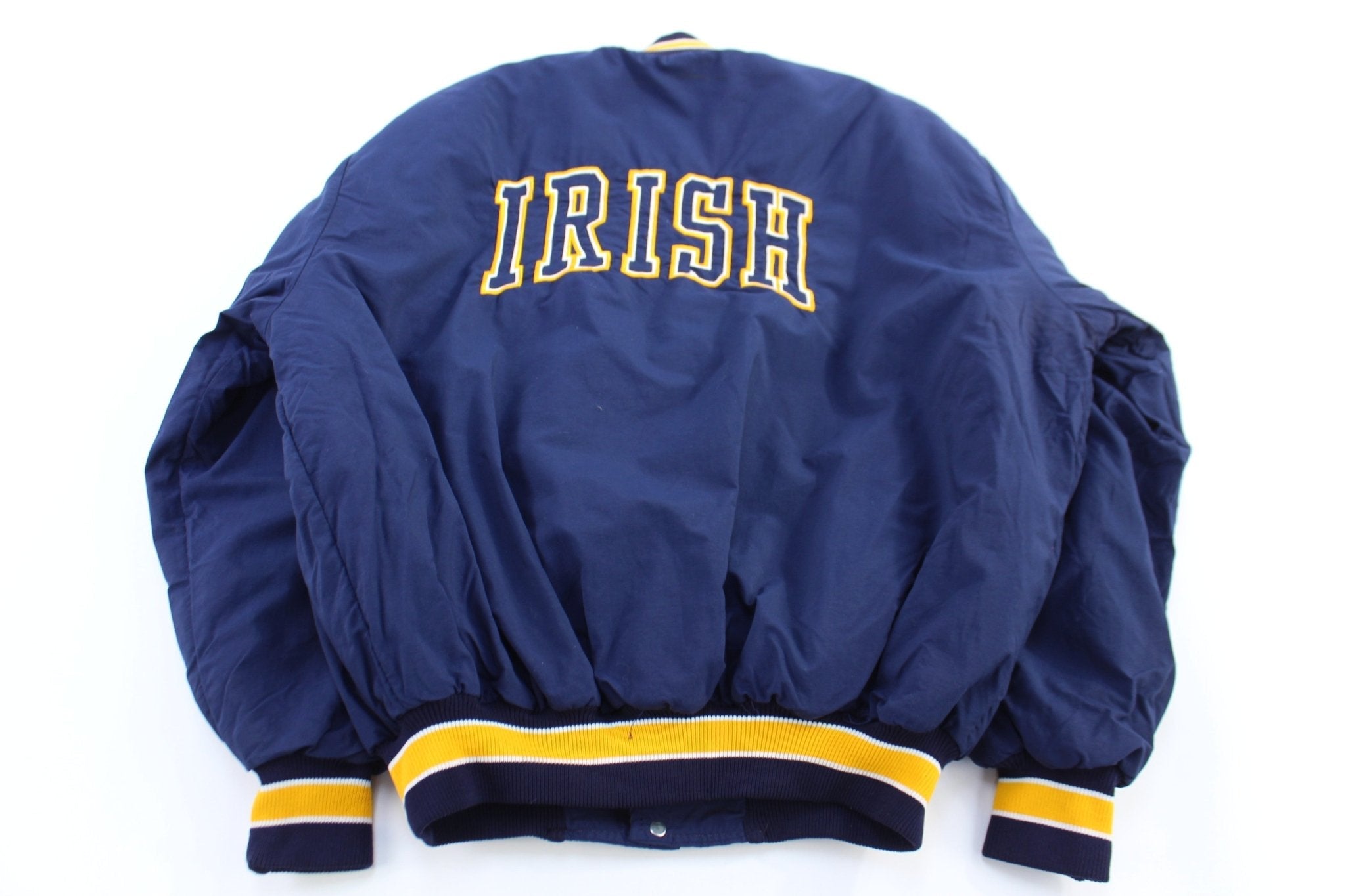 80's University of Notre Dame Bomber Jacket - Jacket - Thrifted Threads