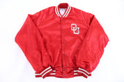 80's University of Oklahoma Bomber Jacket - Jacket - Thrifted Threads