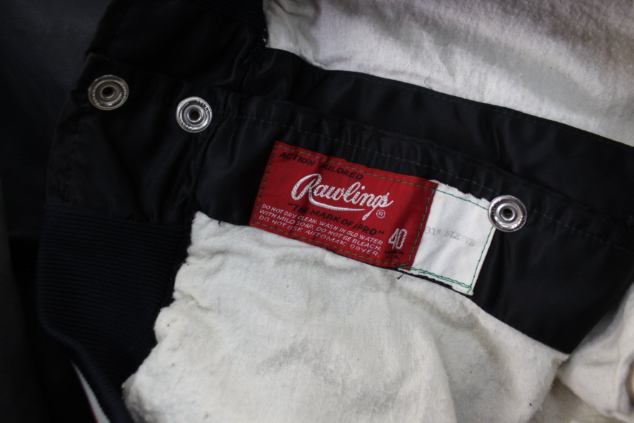 80's University of Oklahoma Cowgirls Embroidered Bomber Jacket - Jacket - Thrifted Threads