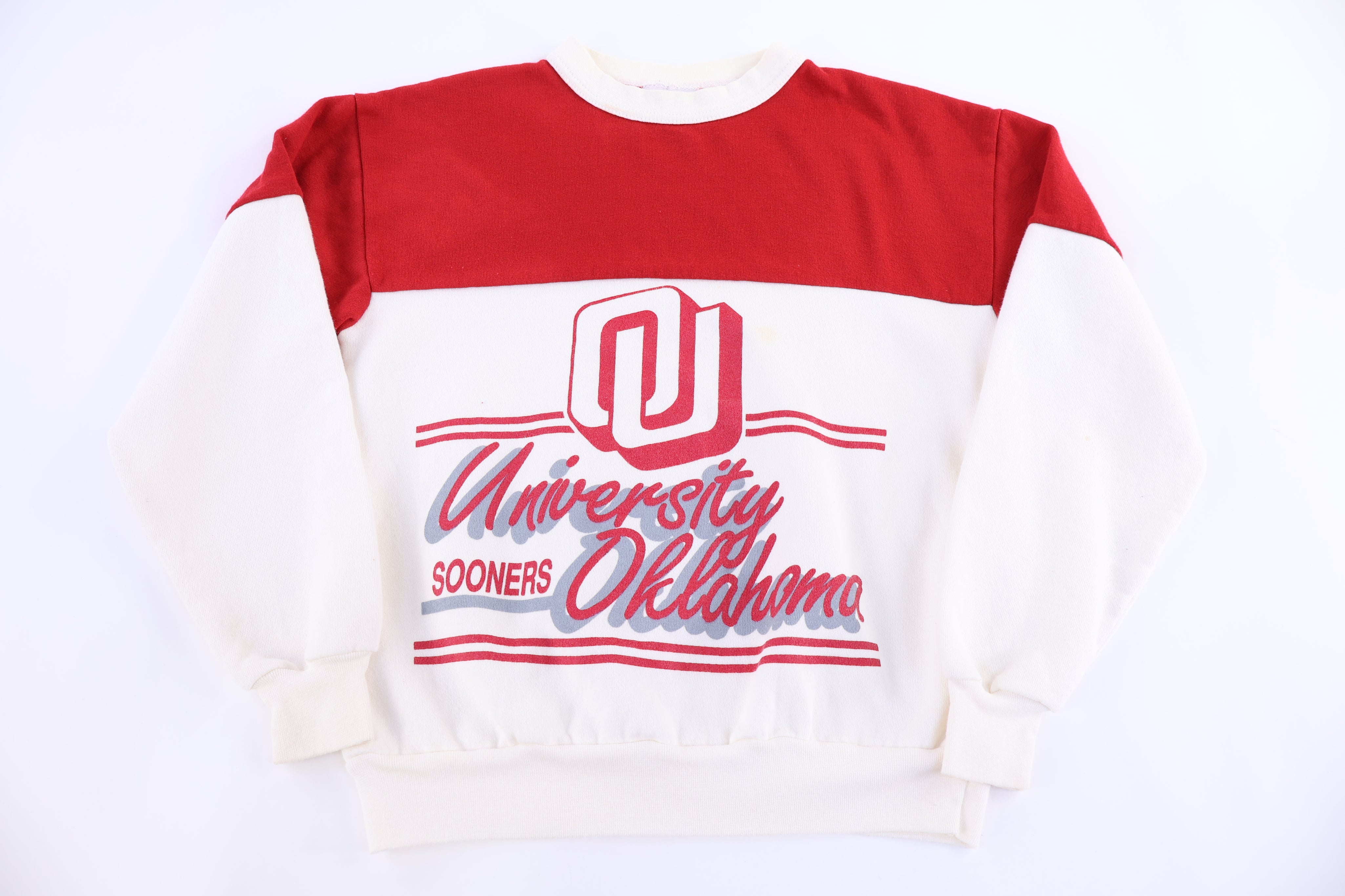 80's University of Oklahoma Pullover Sweater - Sweater - Thrifted Threads