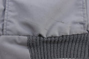 80’s USA Grey And Cream Corduroy Full Zip Jacket - Jacket - Thrifted Threads