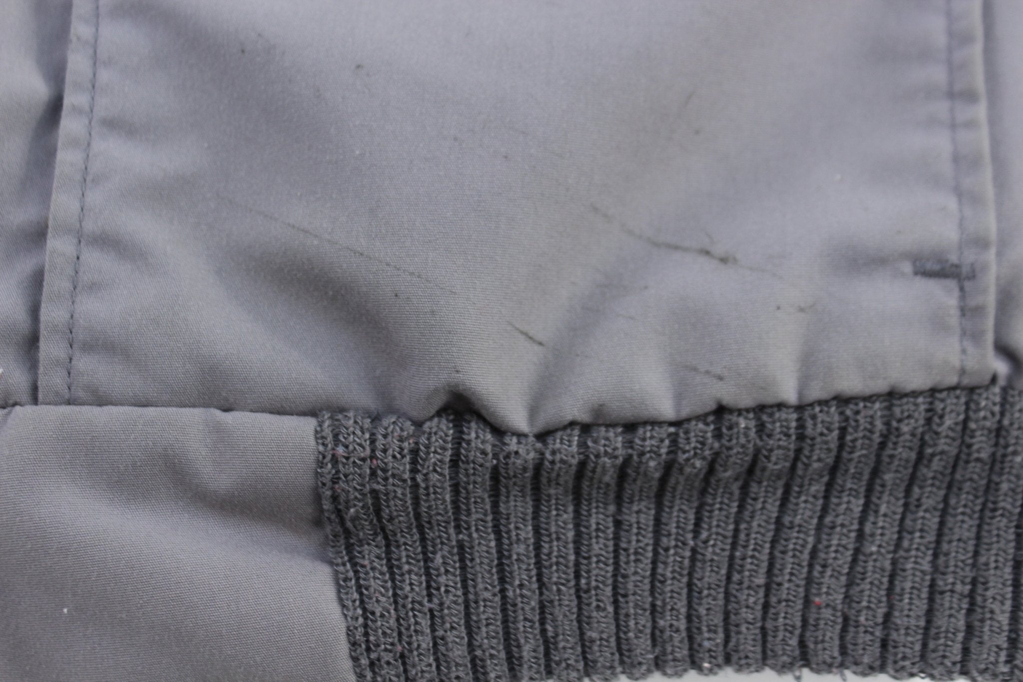 80’s USA Grey And Cream Corduroy Full Zip Jacket - Jacket - Thrifted Threads