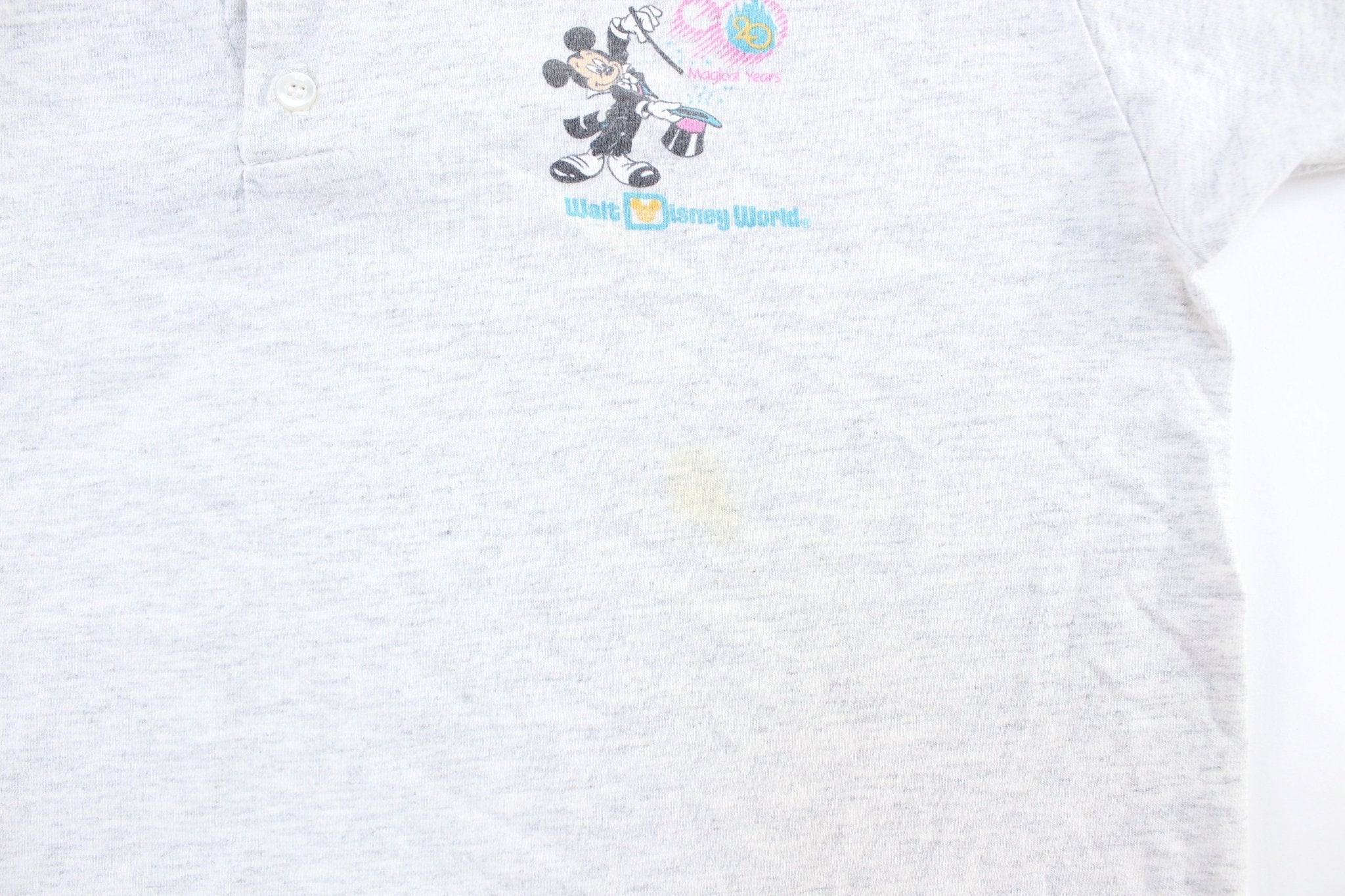 80's Walt Disney World 20th Anniversary Henley T-Shirt - ThriftedThreads.com