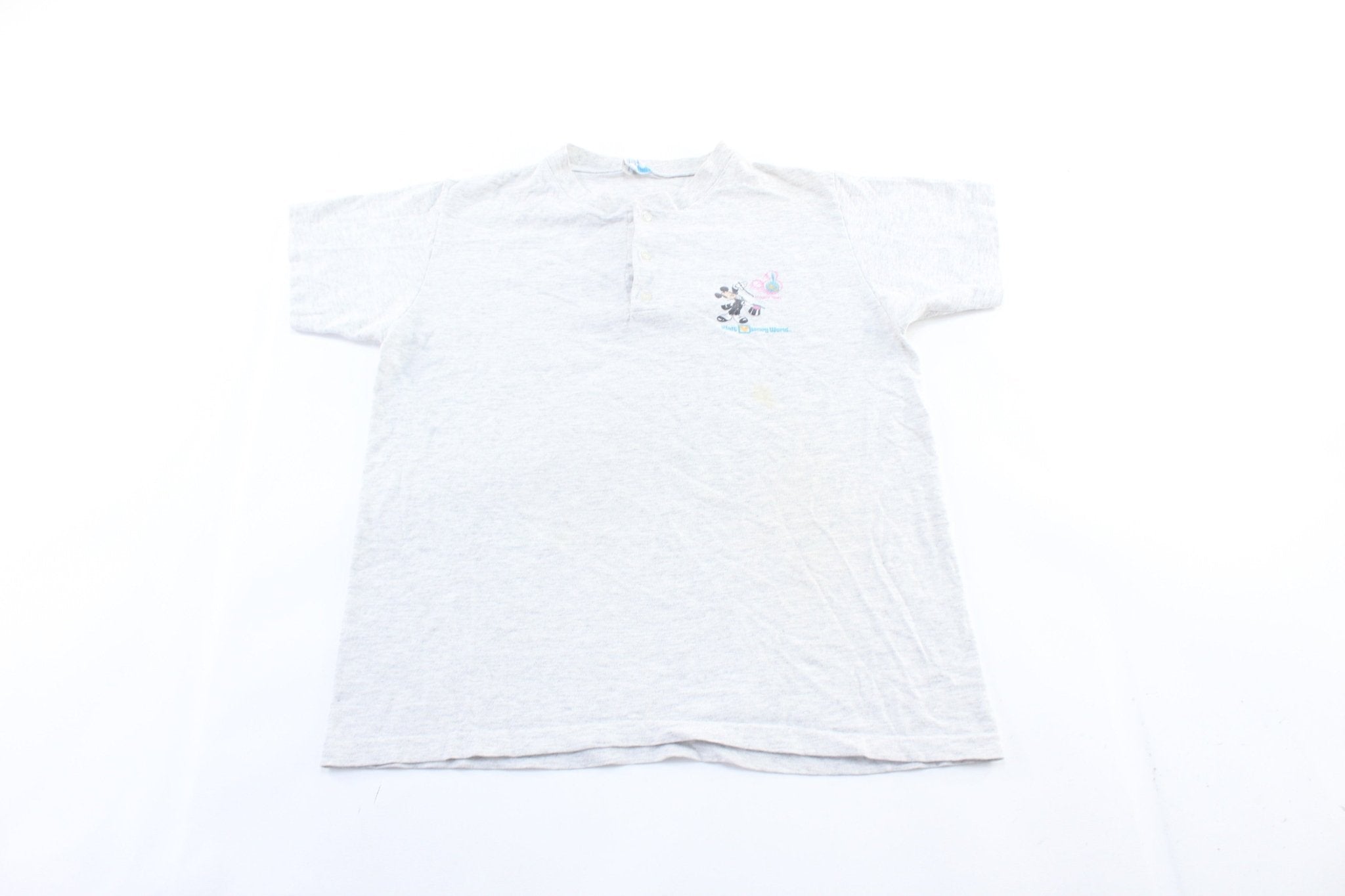 80's Walt Disney World 20th Anniversary Henley T-Shirt - ThriftedThreads.com