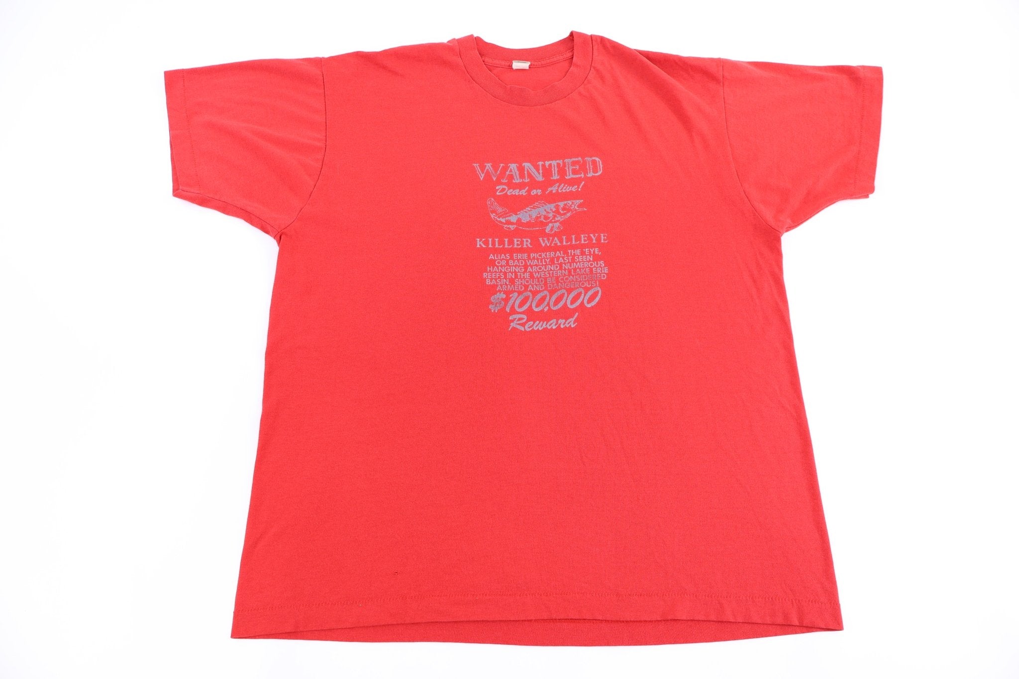 80's Wanted Dead or Alive Killer Walleye T-shirt - Shirts & Tops - Thrifted Threads