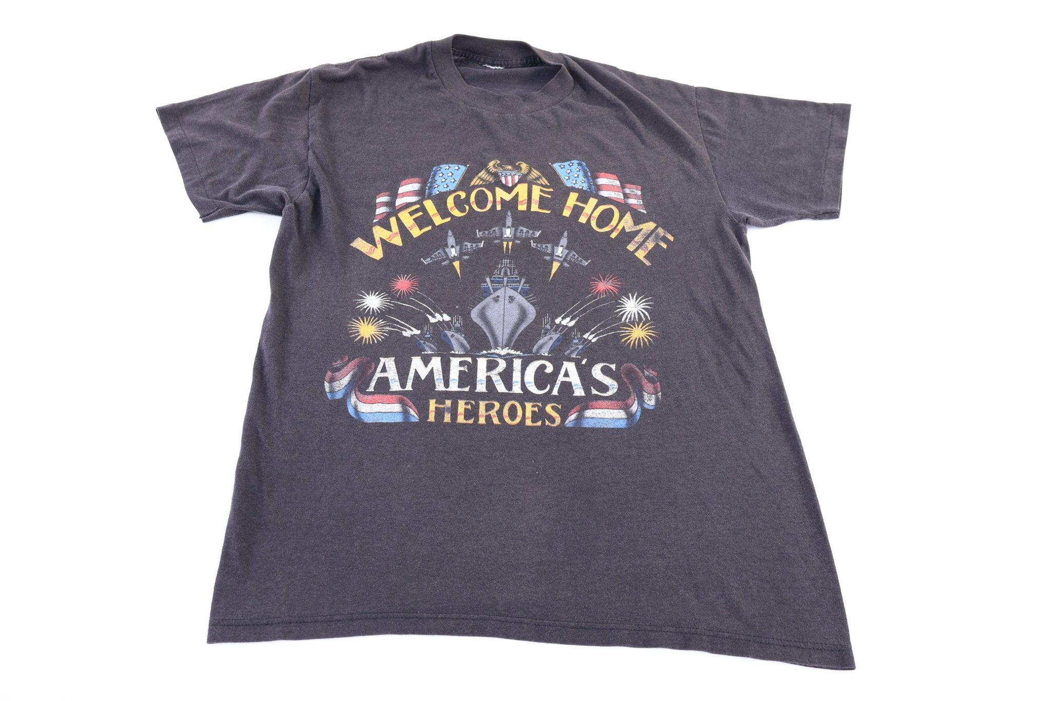 80's Welcome Home America's Heroes T-shirt - Shirts & Tops - Thrifted Threads