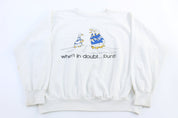 80's When In Doubt.. Punt! Sweatshirt - ThriftedThreads.com