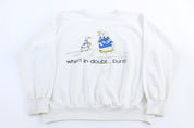 80's When In Doubt.. Punt! Sweatshirt - Sweatshirt - Thrifted Threads