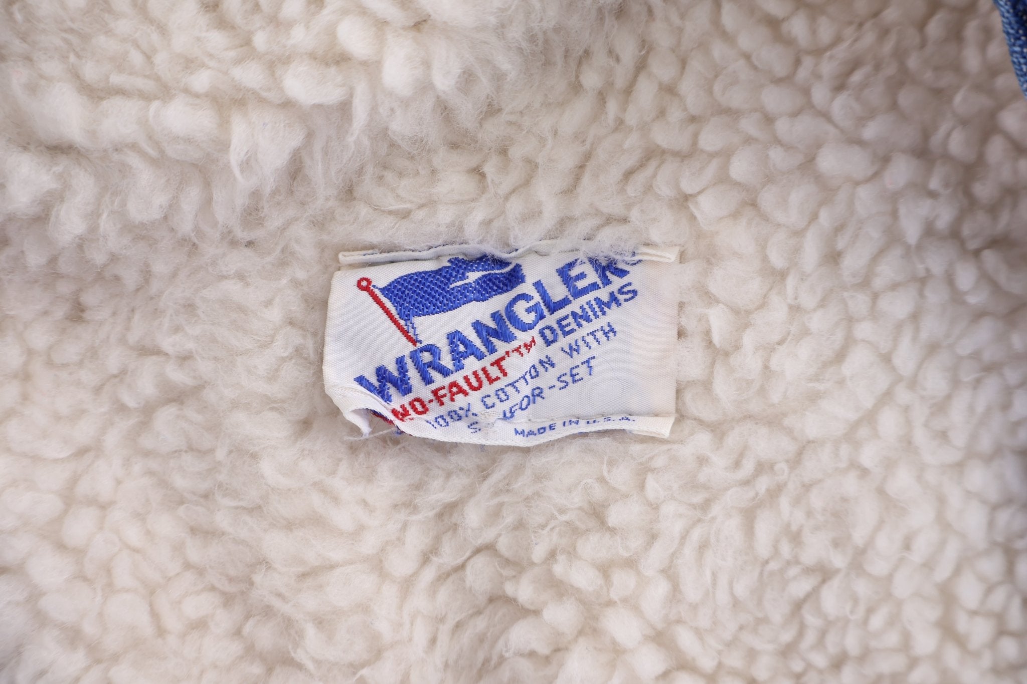 80's Wrangler Sherpa Lined Denim Vest - Vest - Thrifted Threads