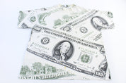 90's 100 Dollar Bill All Over Graphic T-shirt - Shirts & Tops - Thrifted Threads
