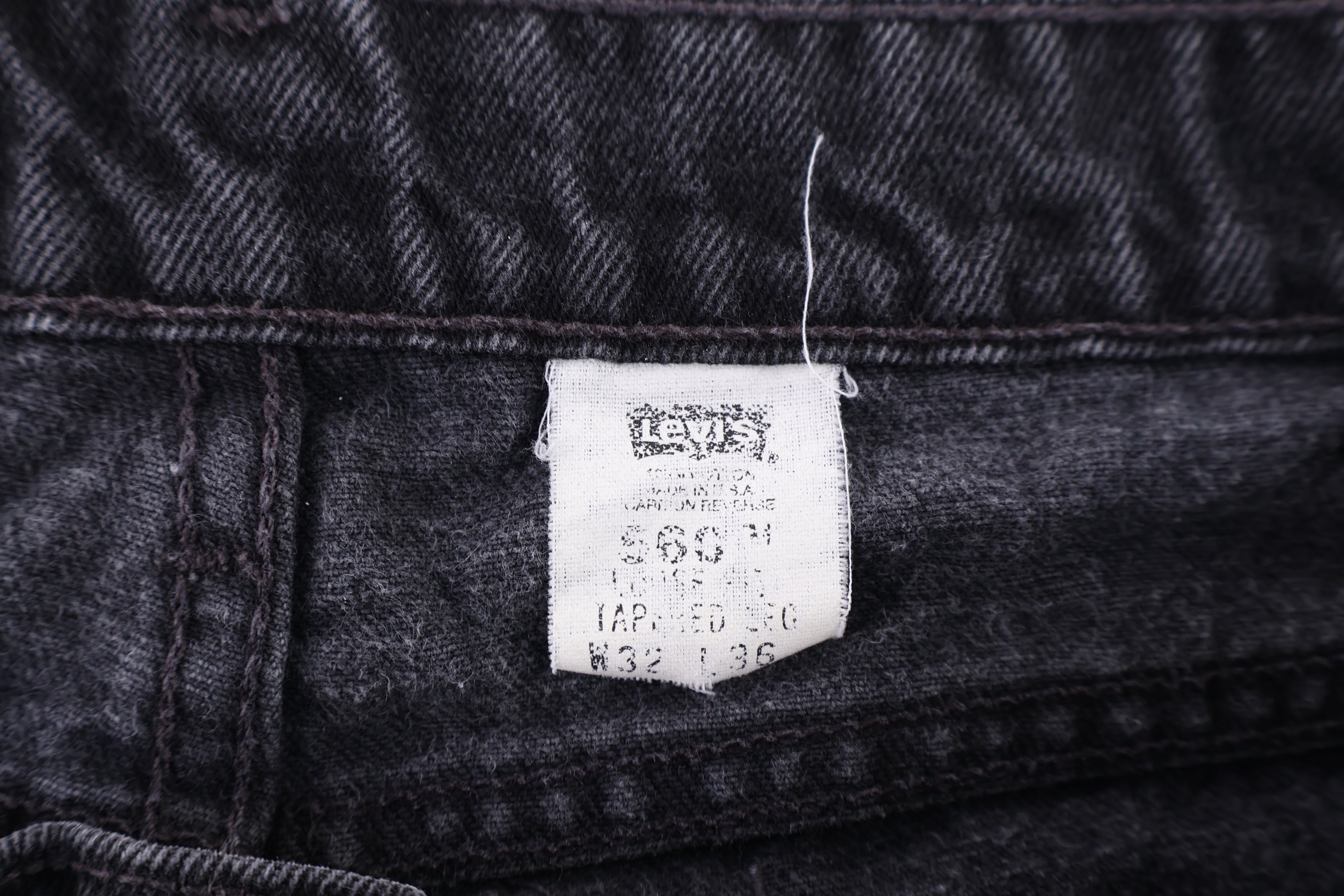 90's 560 Levi's Black Denim Jeans - Pants - Thrifted Threads