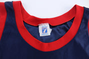 90's 7 Logo NBA Houston Rockets Basketball Jersey - ThriftedThreads.com