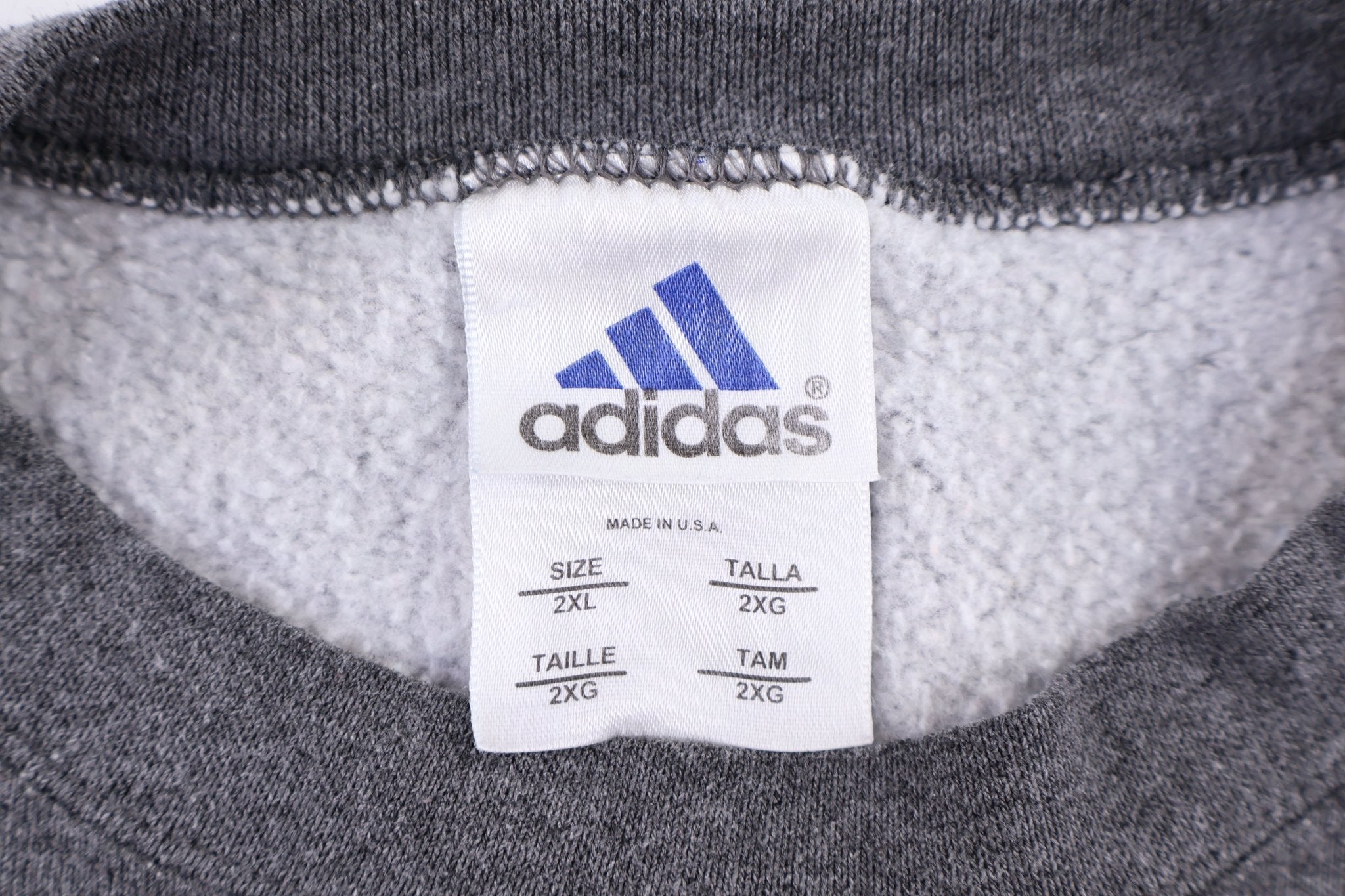 90's Adidas 3 Stripe Superiority Sweatshirt - Sweatshirt - Thrifted Threads