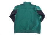 90's Adidas Embroidered Logo Black & Green Quarter Zip Pullover - Sweatshirt - Thrifted Threads