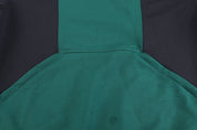 90's Adidas Embroidered Logo Black & Green Quarter Zip Pullover - Sweatshirt - Thrifted Threads