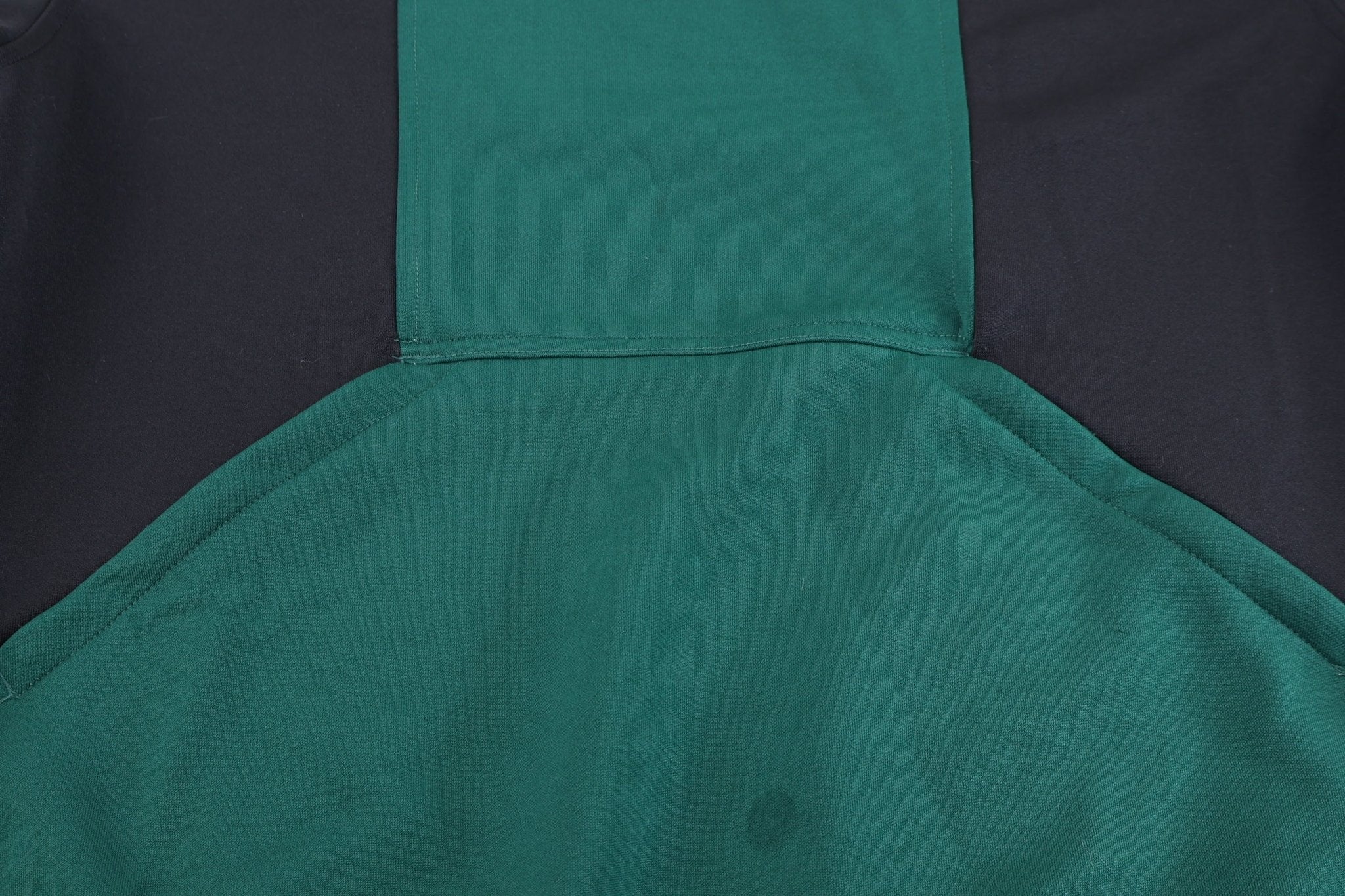 90's Adidas Embroidered Logo Black & Green Quarter Zip Pullover - Sweatshirt - Thrifted Threads