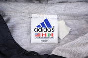 90's Adidas Embroidered Logo Black Pullover Windbreaker - jacket - Thrifted Threads