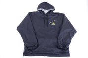 90's Adidas Embroidered Logo Black Pullover Windbreaker - jacket - Thrifted Threads