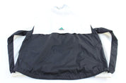 90's Adidas Embroidered Logo Black & White Windbreaker Jacket - jacket - Thrifted Threads